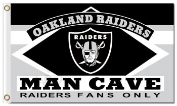 Nfl oakland raiders 3'x5 'poliestere flags man cave