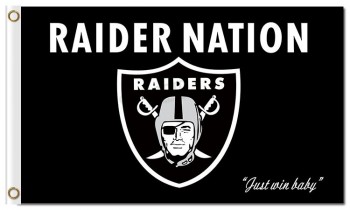 NFL Oakland Raiders 3'x5' polyester flags raider nation