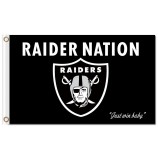 Nfl oakland raiders 3'x5 'poliéster bandeiras raider nação