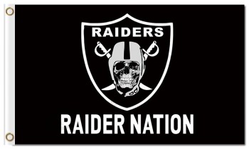 Nfl oakland raiders 3'x5'聚酯旗帜袭击者国家