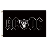 NFL Oakland Raiders 3'x5' polyester flags AC DC