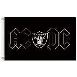 Nfl oakland raiders 3'x5 'полиэфирные флаги ac dc