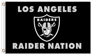 Nfl raiders oakland draPeaux en polyester 3'x5 'raider nation