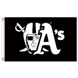 NFL Oakland Raiders 3'x5' polyester flags A'S