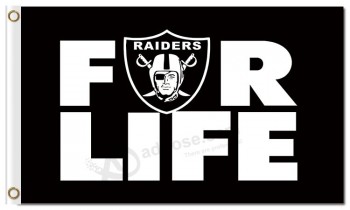 NFL Oakland Raiders 3'x5' polyester flags for life