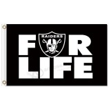 Nfl oakland raiders 3'x5 'Polyester Flaggen für das Leben