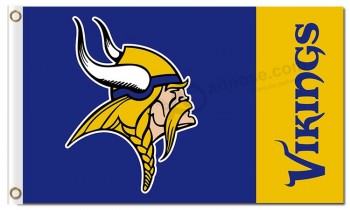 NFL Minnesota Vikings 3'x5' polyester flags with your logo