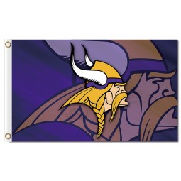 Nfl minnesota vikings 3'x5 'Polyester Flaggen DopPelbilder