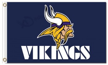 Nfl minnesota vikings 3'x5 'bandeiras de poliéster