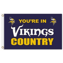 Nfl Minnesota Wikinger 3'x5 'Polyester Flaggen Wikinger Land