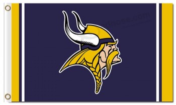 NFL Minnesota Vikings 3'x5' polyester flags with your logo high quality
