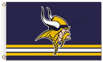 Nfl minnesota vikings 3'x5 'логотип полиэфирных флагов