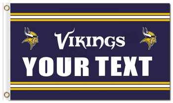NFL Minnesota Vikings 3'x5' polyester flags your text with high quality