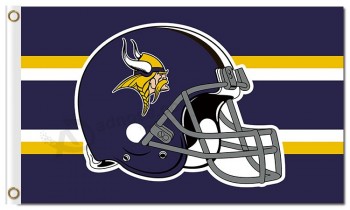 NFL Minnesota Vikings 3'x5' polyester flags helmet with high quality