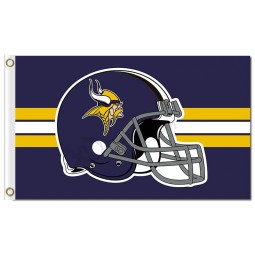 NFL Minnesota Vikings 3'x5' polyester flags helmet with your logo