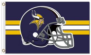 Nfl minnesota vikings 3'x5 'polyester vlaggenhelm