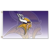 NFL Minnesota Vikings 3'x5' polyester flags double images with your logo