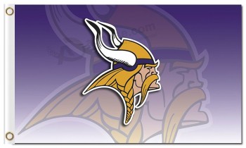 NFL Minnesota Vikings 3'x5' polyester flags double images with your logo