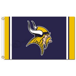 NFL Minnesota Vikings 3'x5' polyester flags with your logo