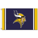 Nfl minnesota vikingos logo de banderas de poliéster 3'x5 '