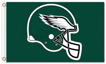 Nfl philadelphia eagles 3'x5 'ポリエステルフラグヘルメット