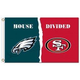 Nfl Philadelphia Eagles 3'x5 'Polyester Fahnen Haus geteilt mit 49ers