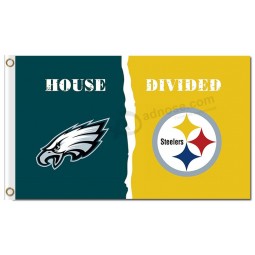Nfl Philadelphia Eagles 3'x5 'Polyester Fahnen Haus geteilt mit Steelers