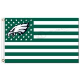 Nfl philadelphia eagles 3'x5 'ポリエステルの星は縞模様です