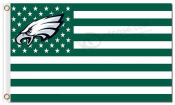 Nfl philadelphia eagles 3'x5 'bandiere in poliestere a righe stelle