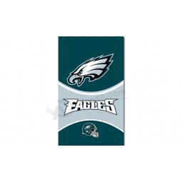 NFL Philadelphia Eagles 3'x5' polyester flags vertical with your logo