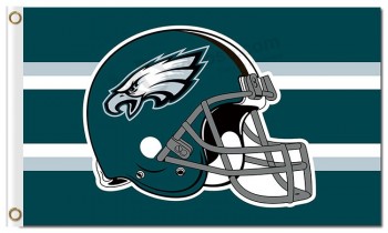 Nfl philadelphia eagles 3'x5'聚酯旗帜头盔