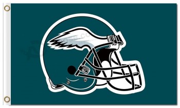 Nfl philadelphia eagles 3'x5'聚酯旗帜头盔