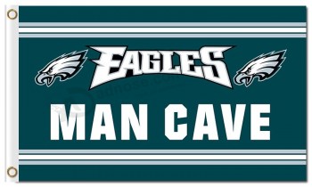 Nfl philadelphia eagles 3'x5'聚酯标志男子洞穴