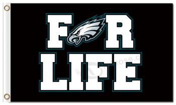 NFL Philadelphia Eagles 3'x5' polyester flags for life with your logo