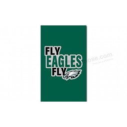 NFL Philadelphia Eagles 3'x5' polyester flags fly eagles vertical with your logo