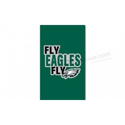 Nfl Philadelphia Eagles 3'x5 'Polyester Fahnen fliegen Adler vertikal