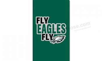 Nfl philadelphia eagles 3'x5 'drapeaux en polyester voler aigles verticales