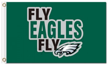 NFL Philadelphia Eagles 3'x5' polyester flags fly eagles with your logo