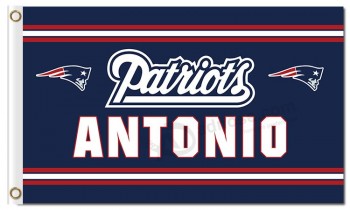 NFL New England Patriots 3'x5' polyester flags Antonio with your logo