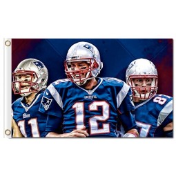 NFL New England Patriots 3'x5' polyester flags team memeber with your logo