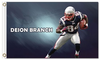 NFL New England Patriots 3'x5' polyester flags Deion Branch with your logo