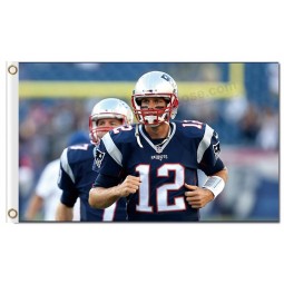 NFL New England Patriots 3'x5' polyester flags 12 with your logo