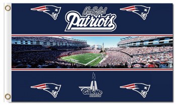 Nfl新英格兰爱国者3'x5'聚酯旗体育场