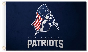 NFL New England Patriots 3'x5' polyester flags with your logo
