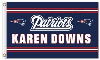 Nfl new inghilterra patriots 3 'x 5' bandiere in poliestere karen down