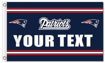NFL New England Patriots 3'x5' polyester flags your text with your logo