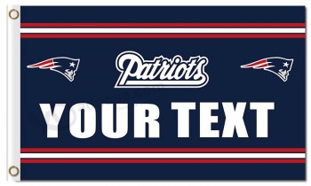 Nfl new england爱国者3'x5'聚酯标记您的文字