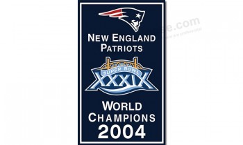 Nfl patriotas de Nueva Inglaterra 3'x5 'campeones de banderas de poliéster