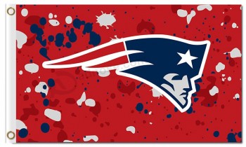 NFL New England Patriots 3'x5' polyester flags ink spots with your logo