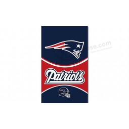 NFL New England Patriots 3'x5' polyester flags vertical with your logo